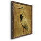 Gold Crane at Dusk II - Premium Canvas Framed in Barnwood - Ready to Hang