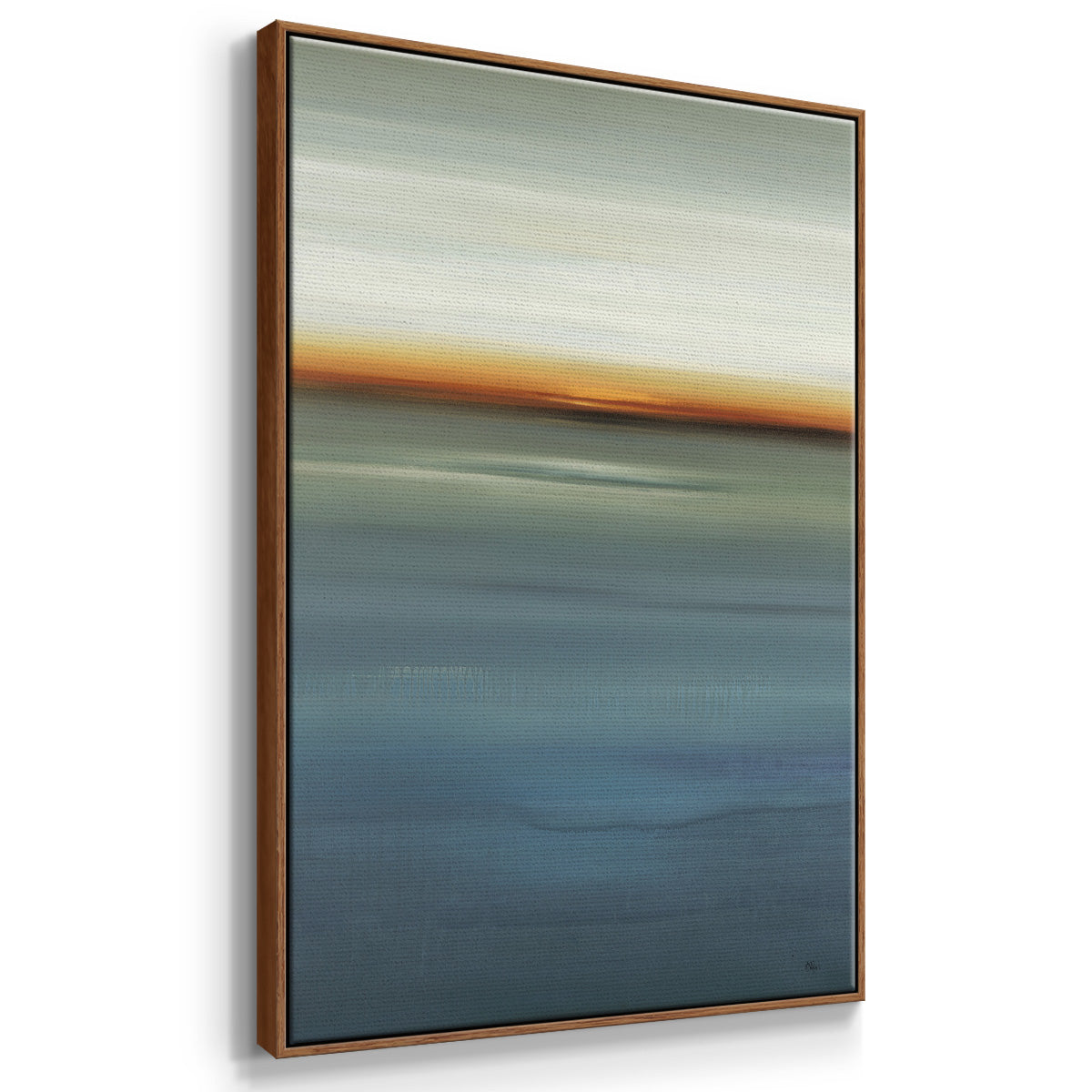 Beside the Blue I - Framed Premium Gallery Wrapped Canvas L Frame - Ready to Hang