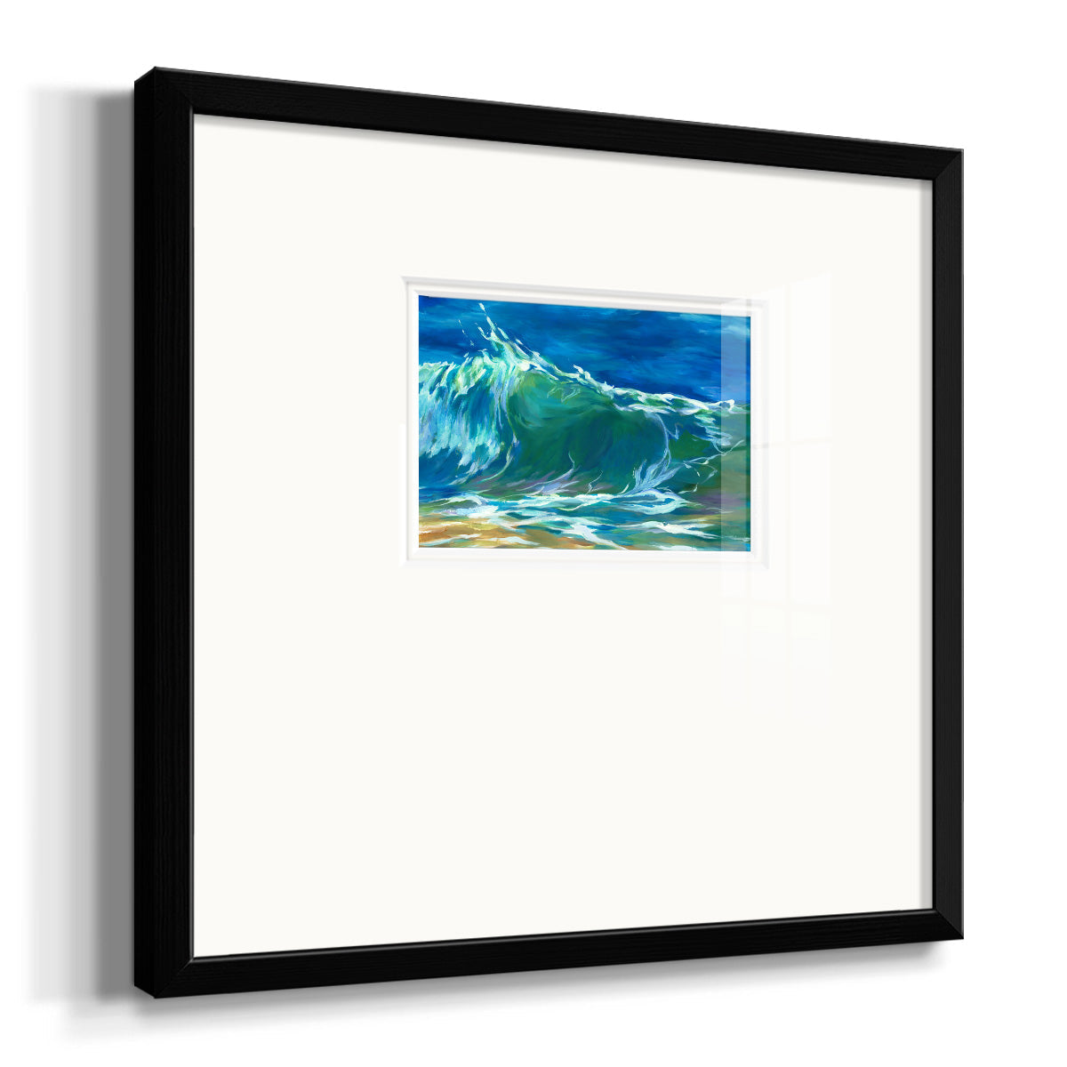 Green Flash Premium Framed Print Double Matboard