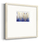 Blue and Gold Abstract V - Double Matboard Framed Print