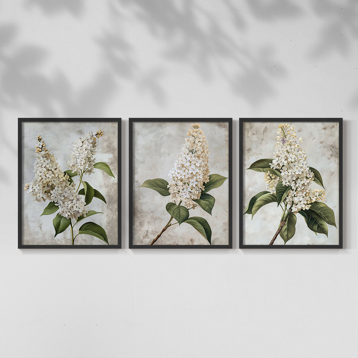 Floral Study Series LXXXVII - Restickable Framed Art Set