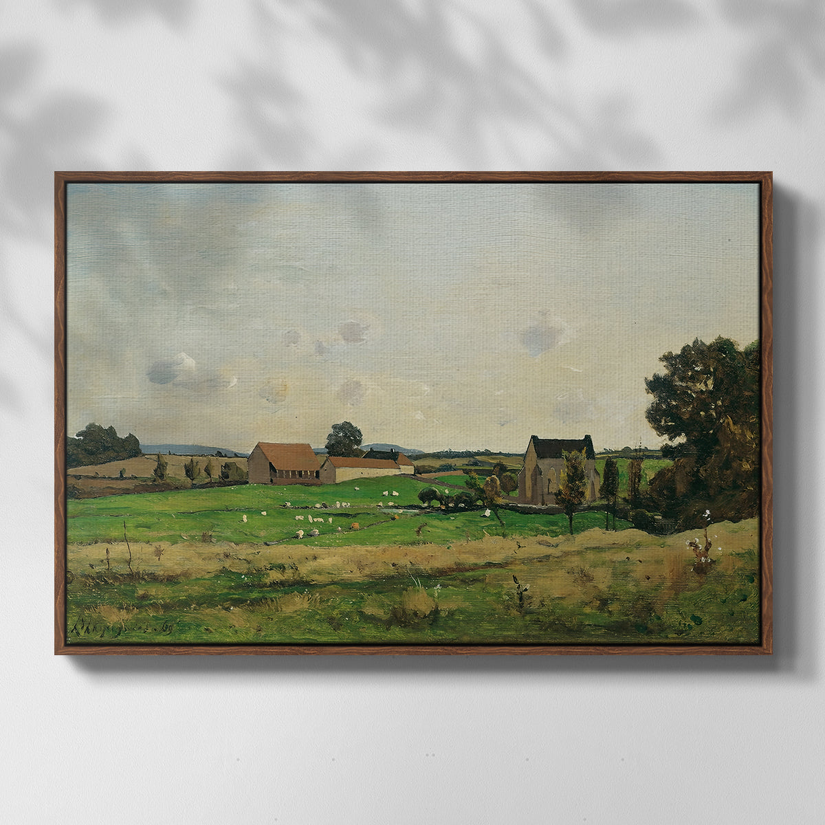 The Saulce Estate, 1869 - Floater Framed Canvas Print