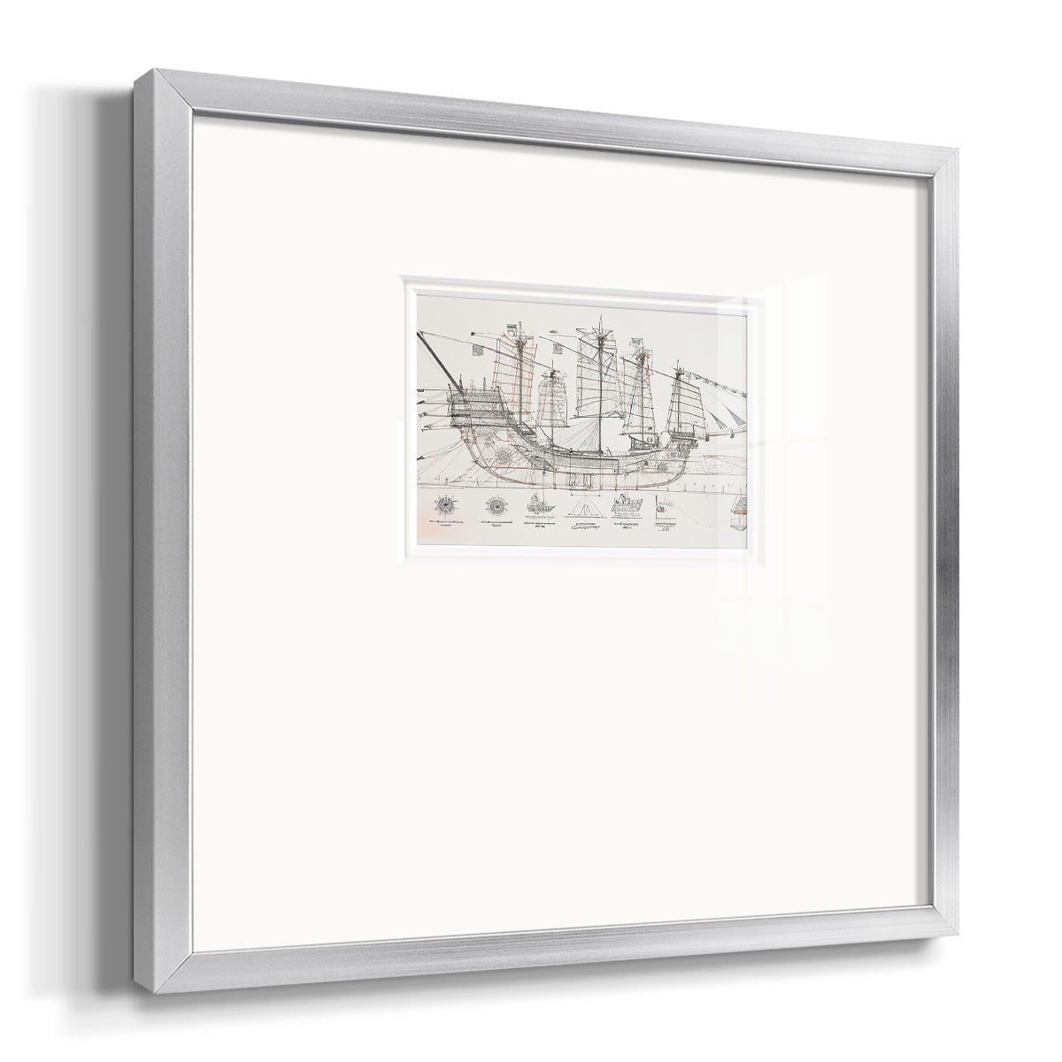 Frigate III Premium Framed Print Double Matboard