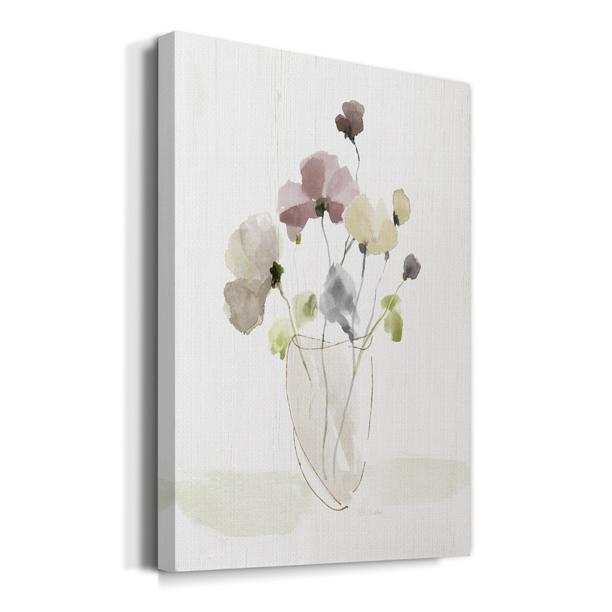 Choose Happy Bouquet I - Canvas Art Print