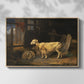 Sheep in a Stable, 1810 - Floater Framed Canvas Print