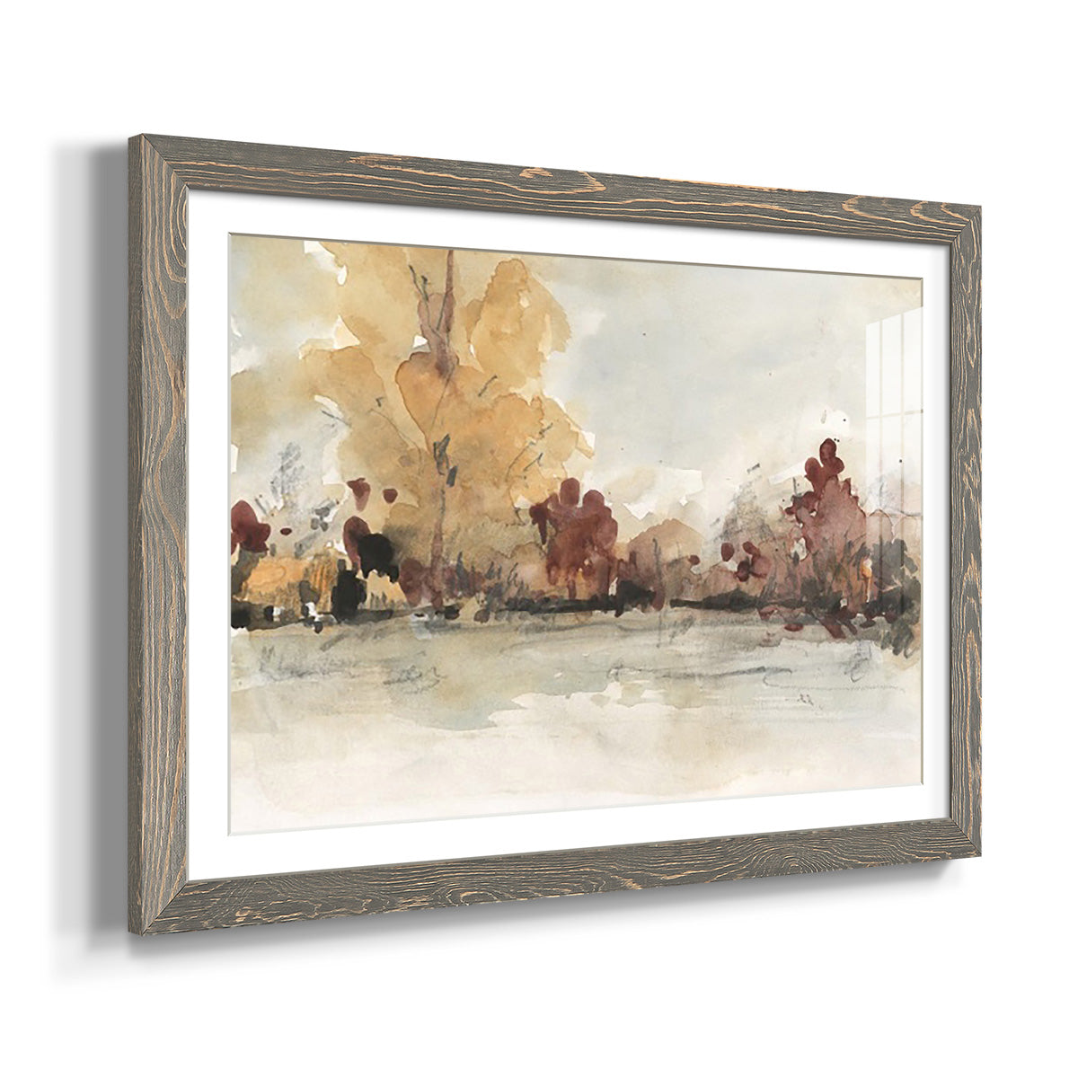 The Autumn View I - Barnwood Framed Art Print