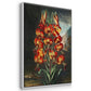 Temple of Flora I - Framed Premium Gallery Wrapped Canvas L Frame 3 Piece Set - Ready to Hang