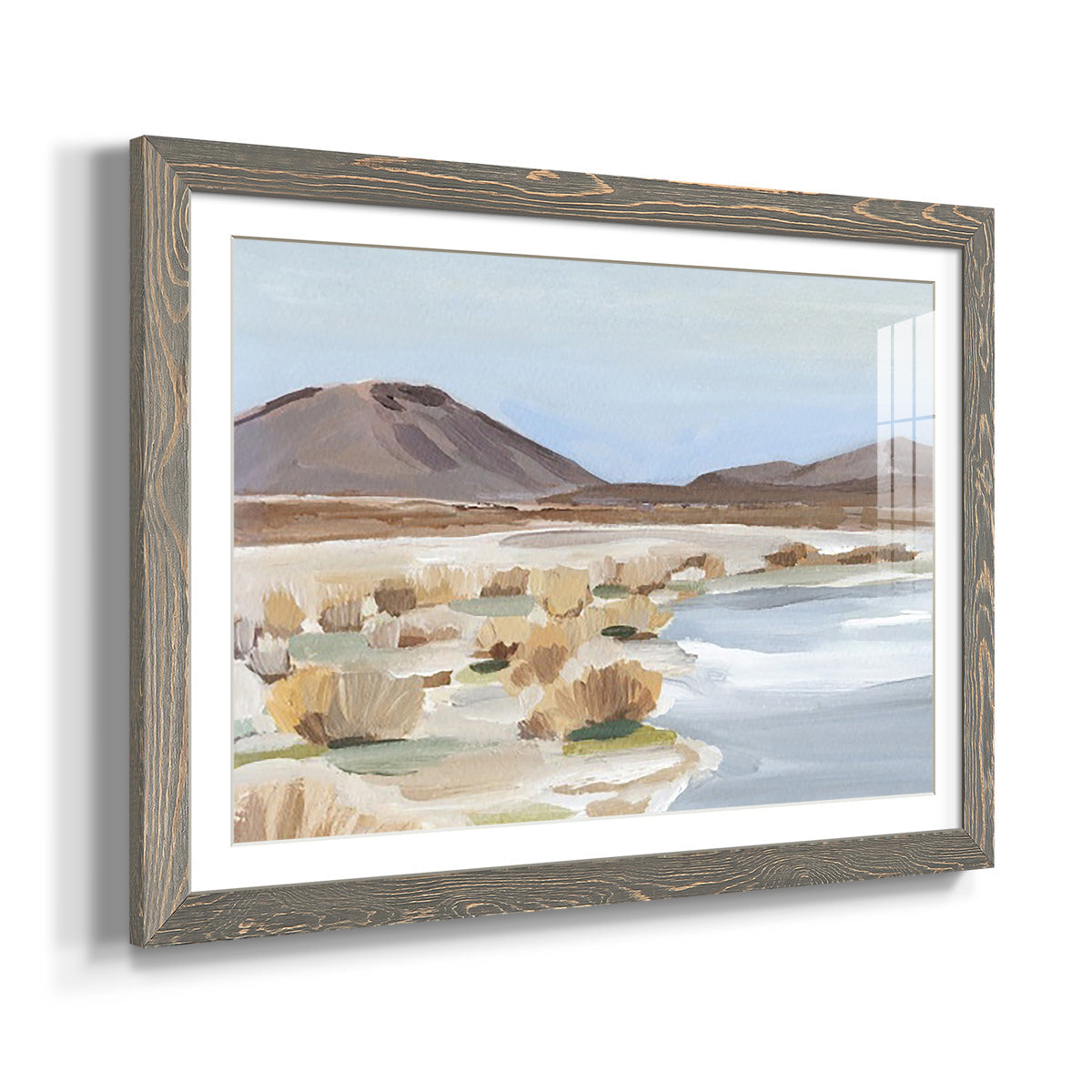 Desert Oasis Study II - Barnwood Framed Art Print