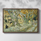 The Large Plane Trees (Road Menders at Saint-Rémy), 1889 - Floater Framed Canvas Print