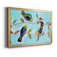 Bitty Birds I - Modern Framed Canvas Print