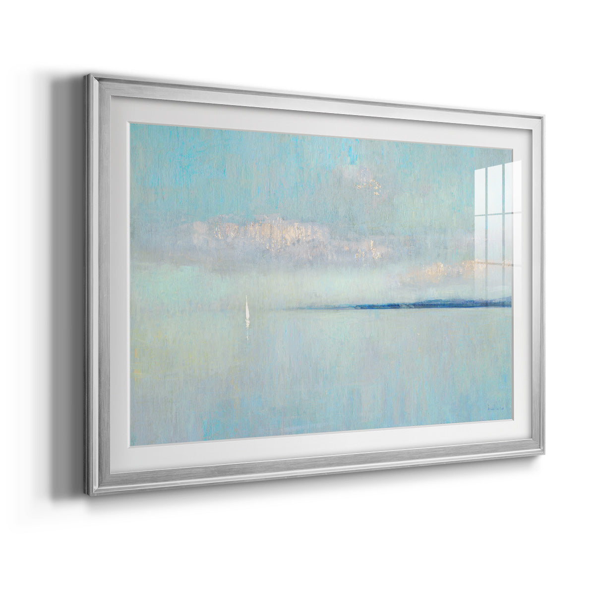 Sunrise Haze - Modern Framed Art Print