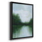 Mossy Reflections I - Modern Framed Canvas Print