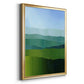 Blue Ridge Fade II - Modern Framed Canvas Print