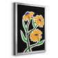 Pop Flowers I - Modern Framed Canvas Print