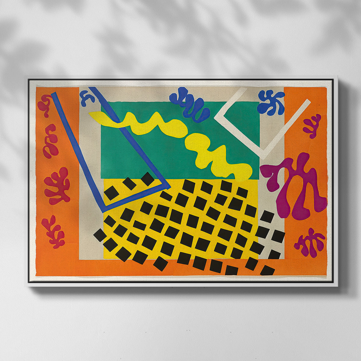 The Codomas (Les codomas), from Jazz, 1947 - Floater Framed Canvas Print