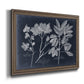 Foliage on Navy VI Premium Framed Canvas- Ready to Hang