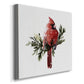 Cardinal with Snow I-Premium Gallery Wrapped Canvas - Ready to Hang