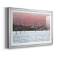 Sunset Snowfall I Premium Framed Print - Ready to Hang