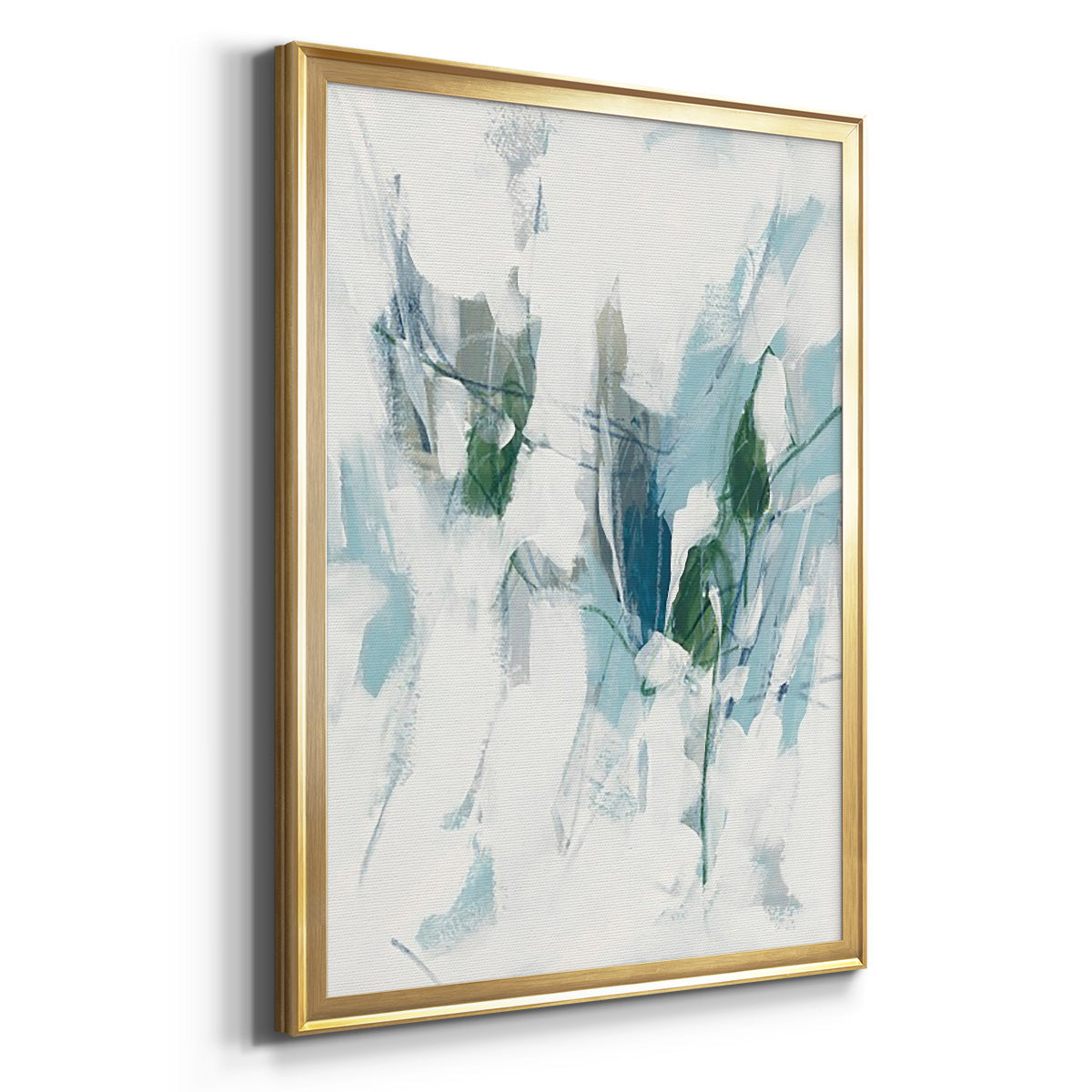 Ice Cavern I - Modern Framed Canvas Print