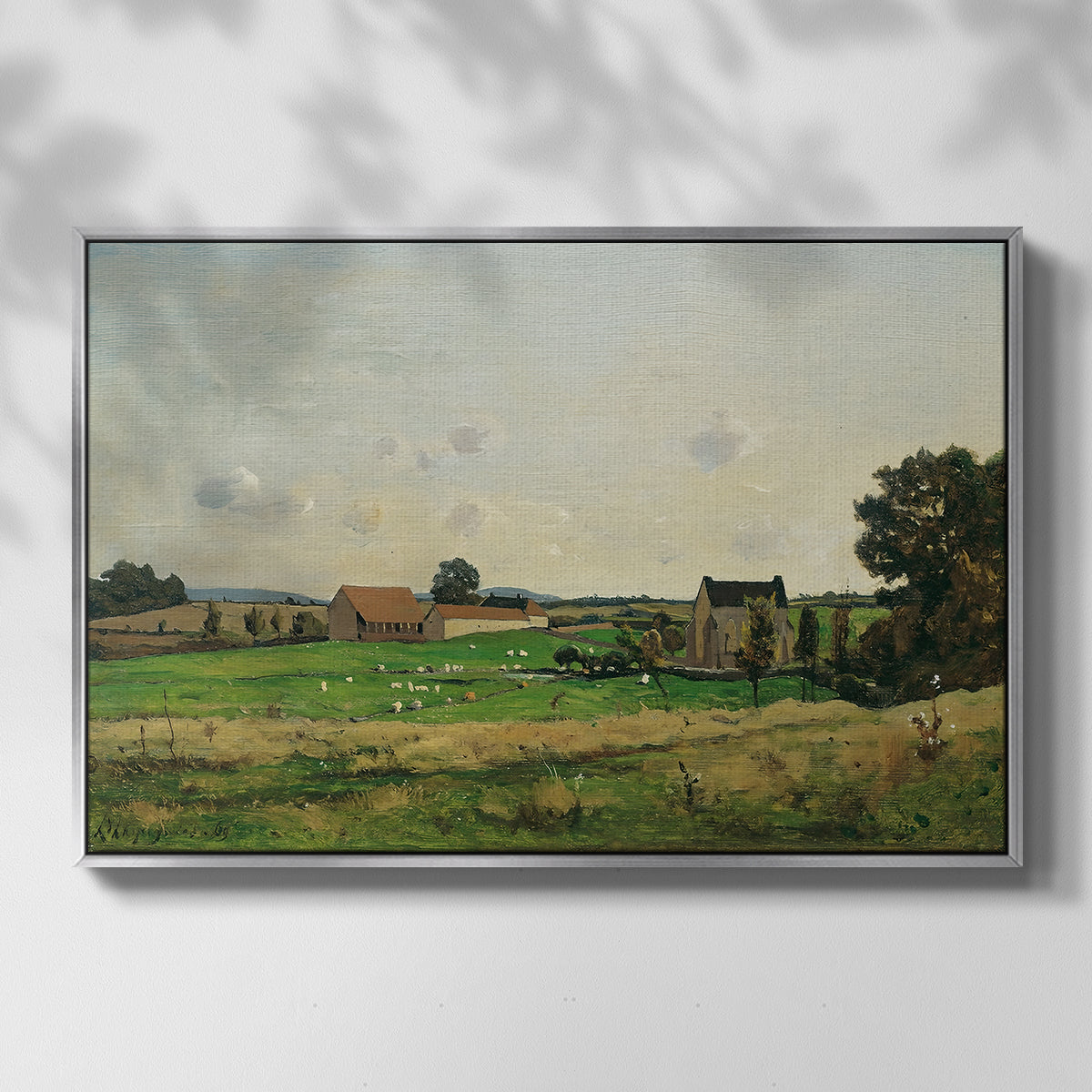 The Saulce Estate, 1869 - Floater Framed Canvas Print