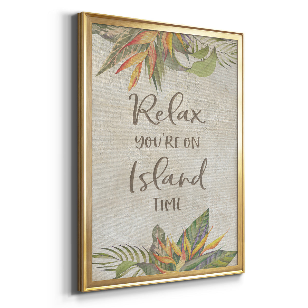 You're On Island Time - Modern Framed Canvas Print