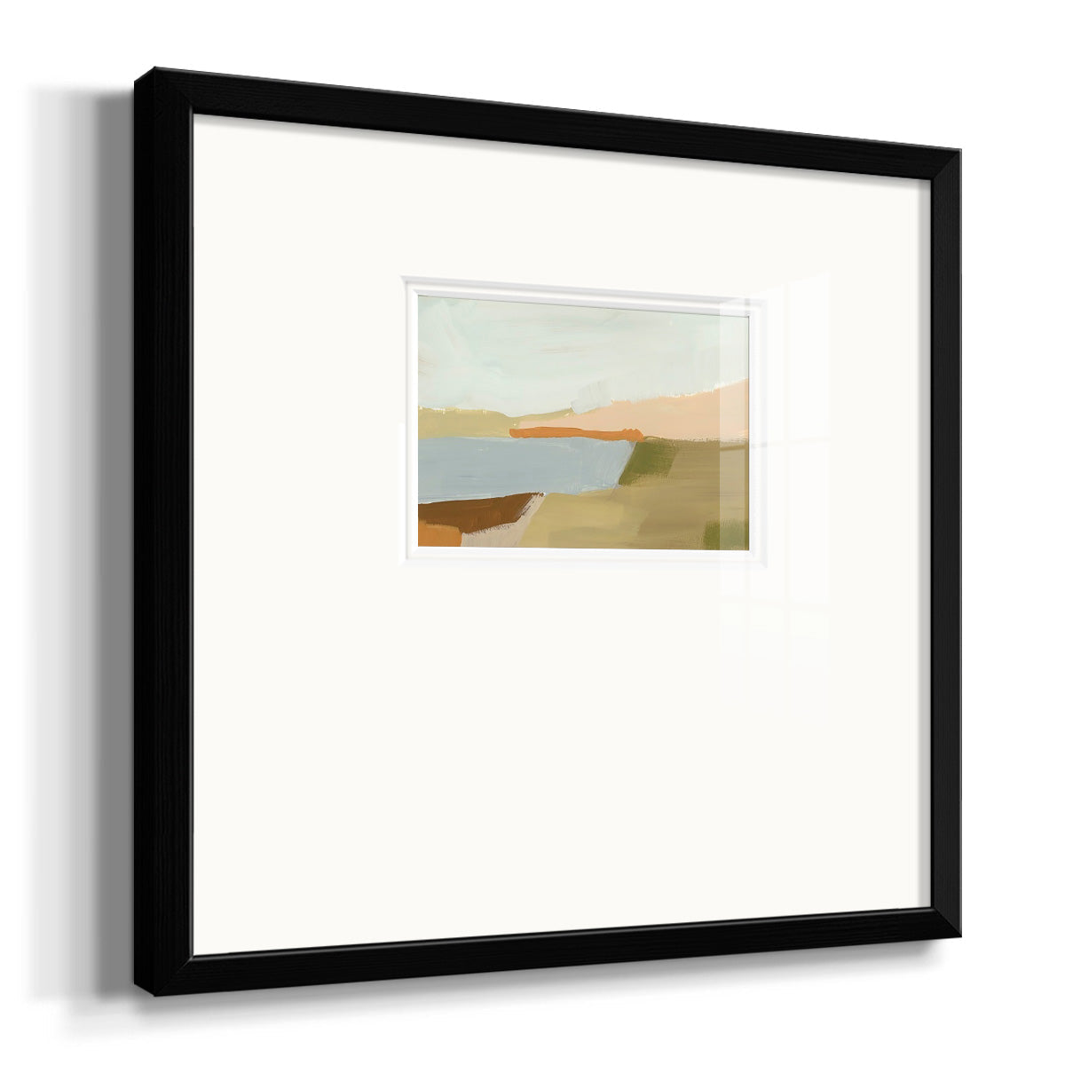 Stacked Landscape I Premium Framed Print Double Matboard