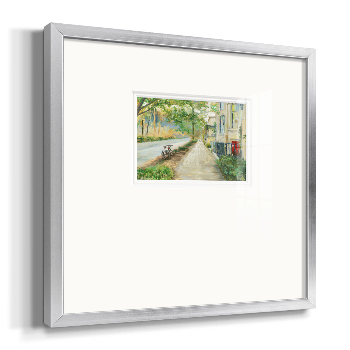 Sunny Side of the Street Premium Framed Print Double Matboard