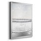 Serene Shore - Modern Framed Canvas Print