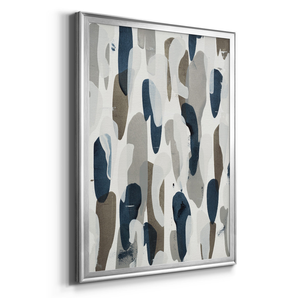 River's Run - Modern Framed Canvas Print