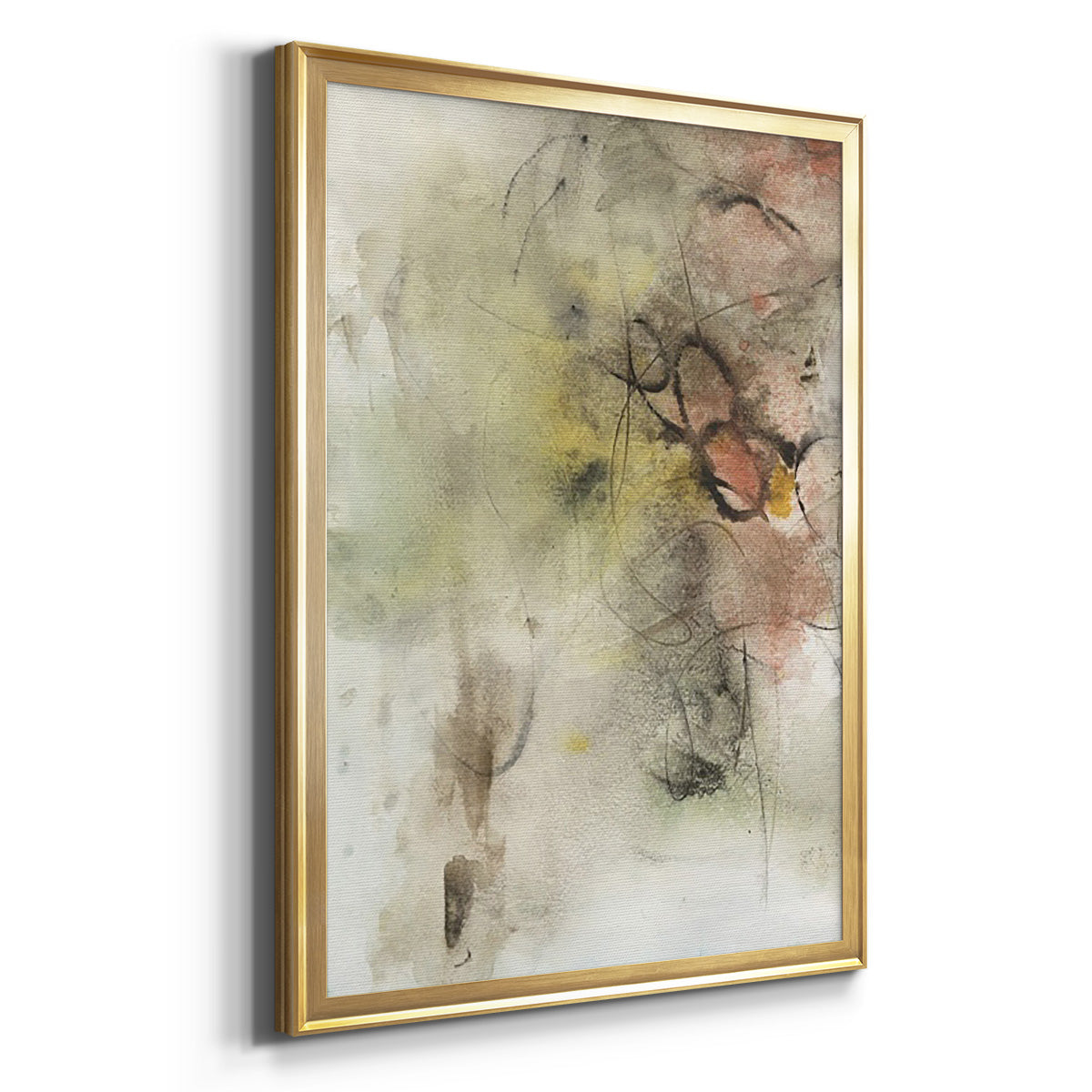 Soft Inspiration III - Modern Framed Canvas Print