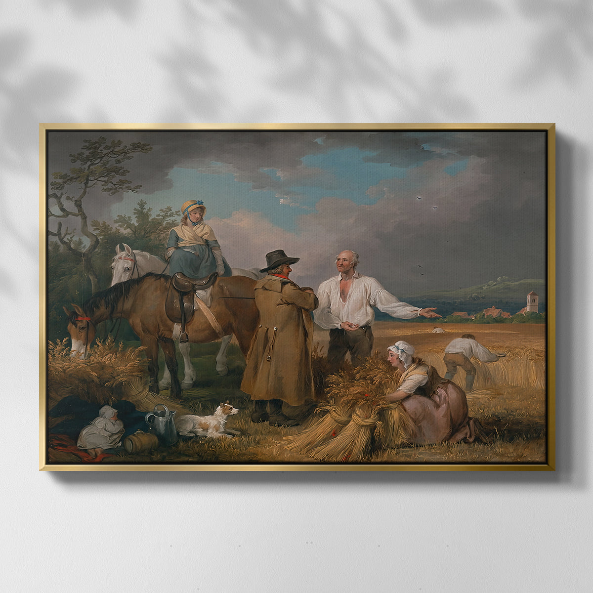 The Reapers, 1800 - Floater Framed Canvas Print