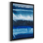 Deep Blue Shore II - Modern Framed Canvas Print