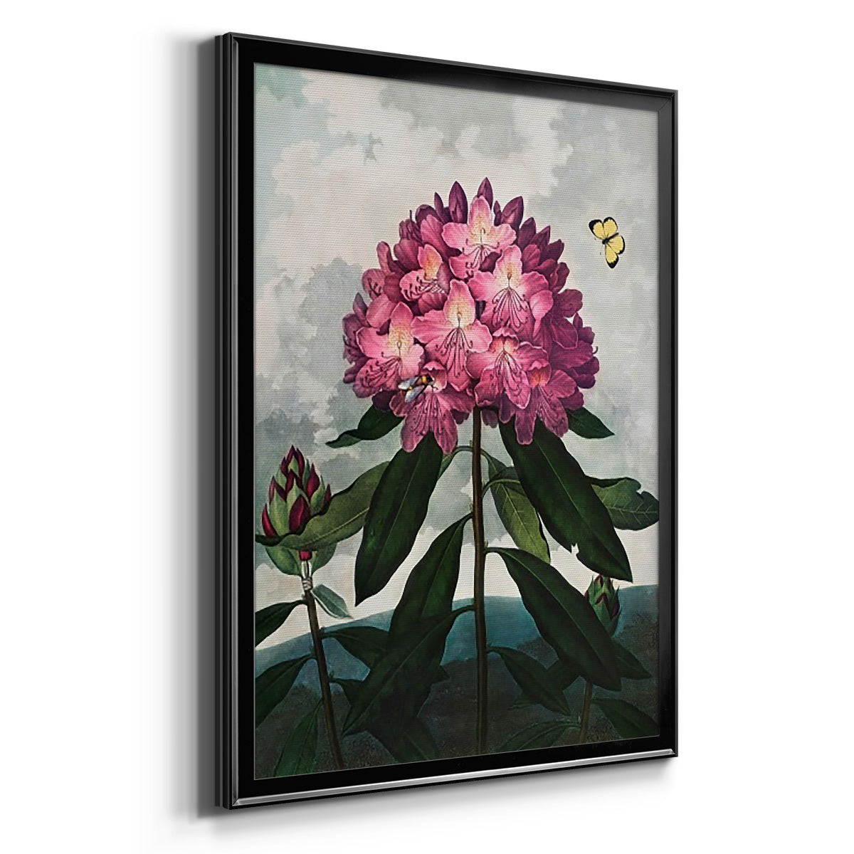 Temple of Flora X - Modern Framed Canvas Print