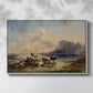 Shepherds and Cattle on Lake Attersee, 1852 - Floater Framed Canvas Print