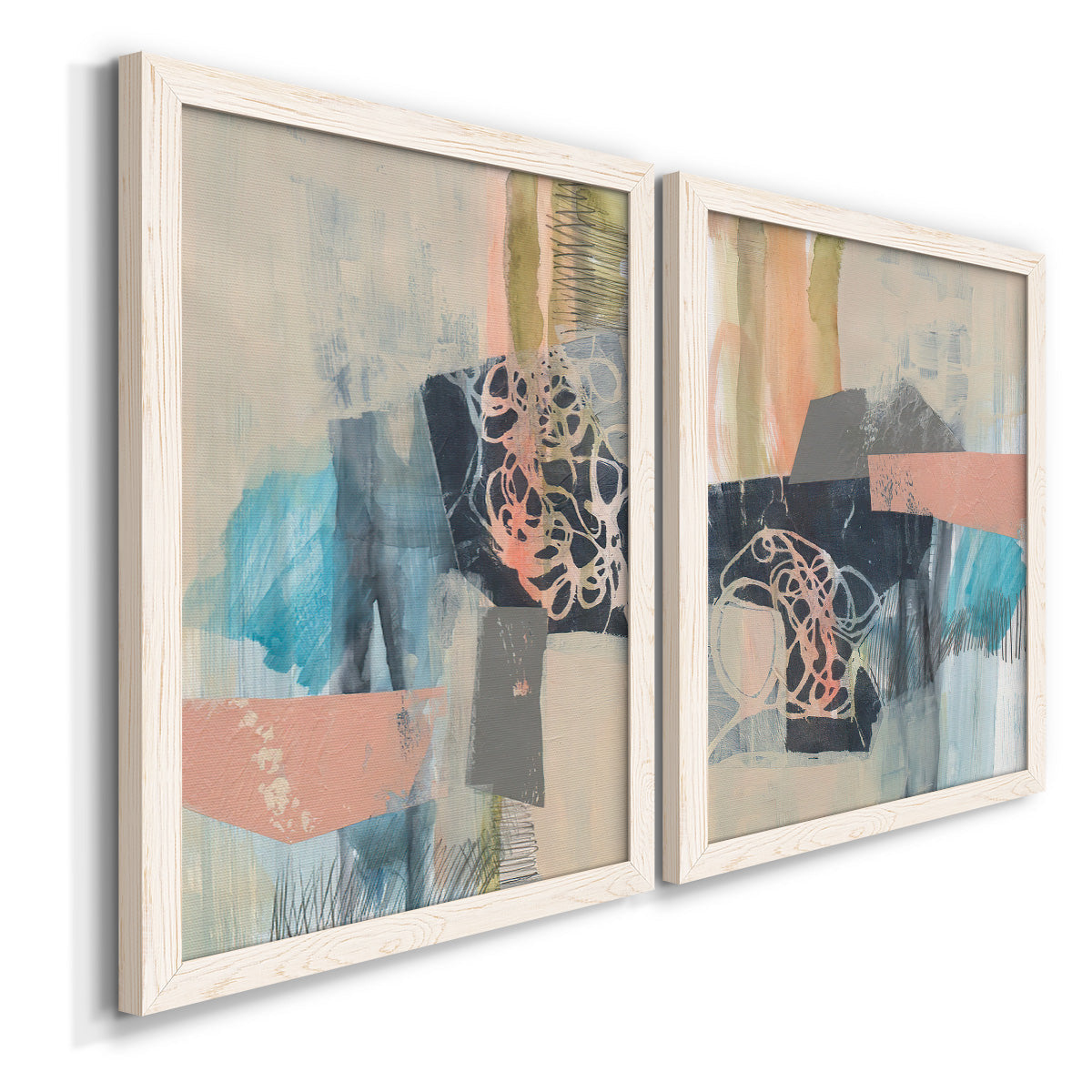 Reductive I - Barnwood Framed Canvas Set