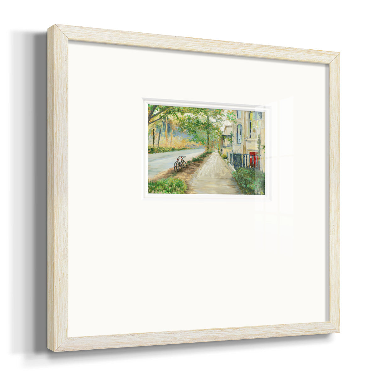 Sunny Side of the Street Premium Framed Print Double Matboard