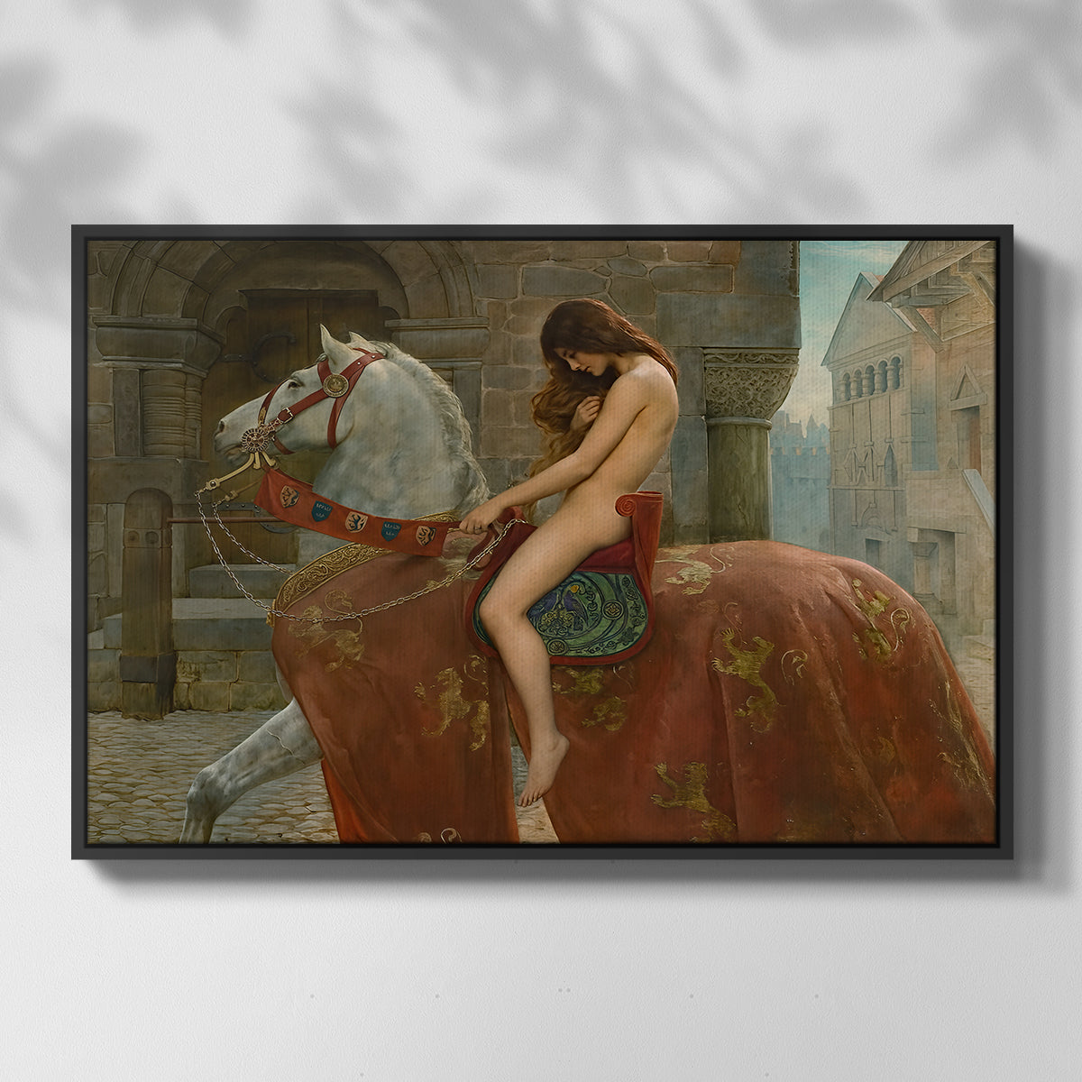 Lady Godiva, 1898 - Floater Framed Canvas Print