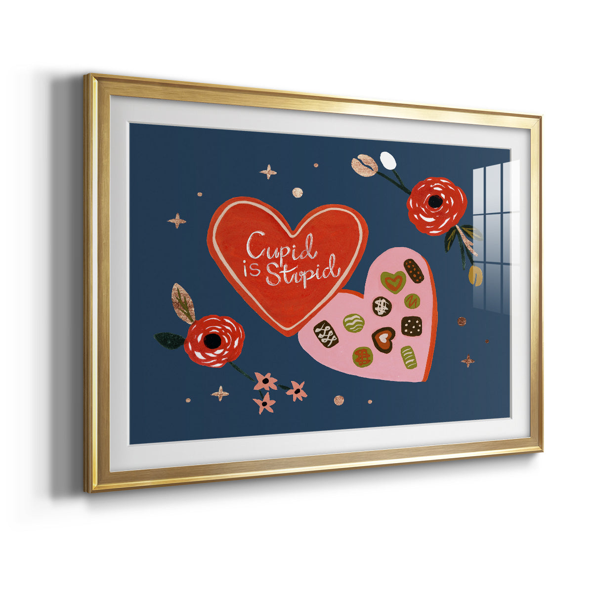 Happy Galentine II Premium Framed Print - Ready to Hang