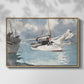 Fishing Boats, Key West, 1903 - Floater Framed Canvas Print