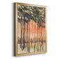 Between the Trees II - Modern Framed Canvas Print