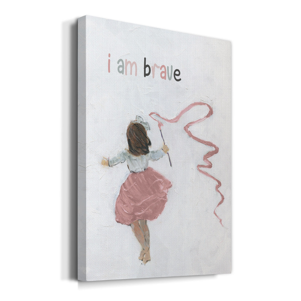 Girl Catching Wind - Canvas Art Print