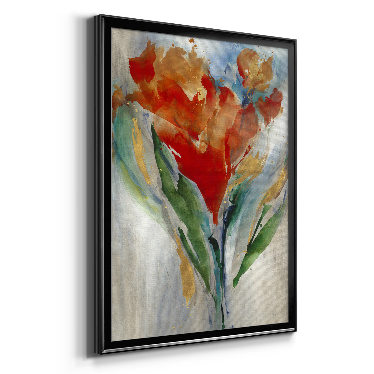 Wild Flower Bouquet - Modern Framed Canvas Print