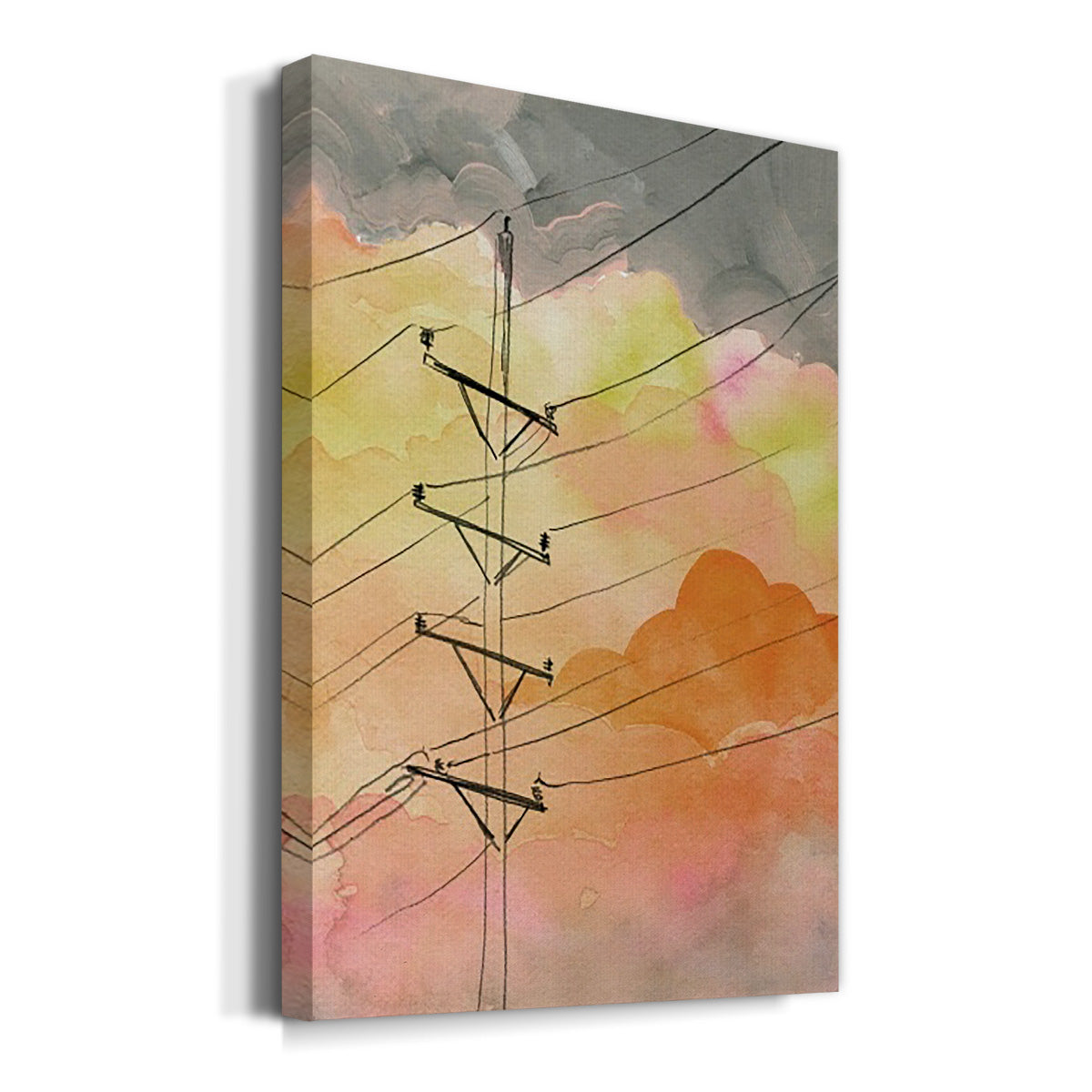 Cloudy Communication I Premium Gallery Wrapped Canvas - Ready to Hang