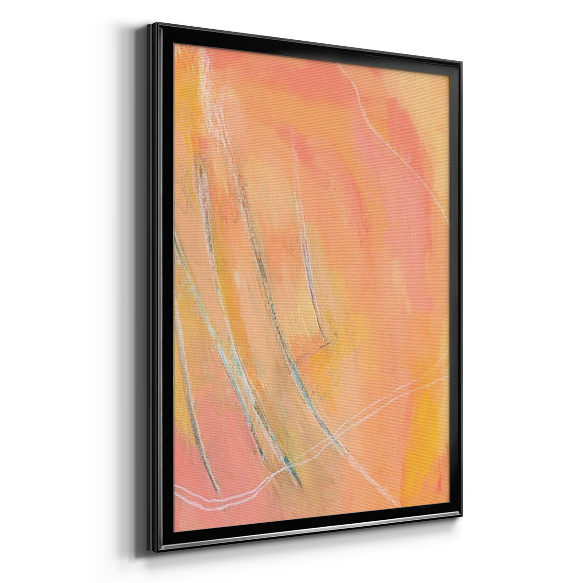 Peach Bliss I - Modern Framed Canvas Print