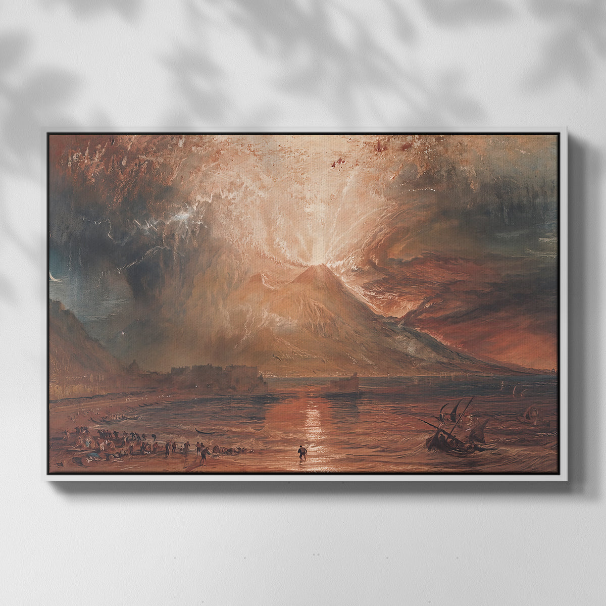 Vesuvius in Eruption, c. 1817 - Floater Framed Canvas Print