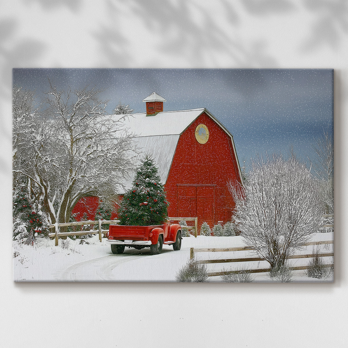 Dawn of Chalk Sleigh - Canvas Art Print