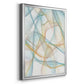 Curves and Waves III - Modern Framed Canvas Print