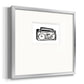 Boombox Sketch Premium Framed Print Double Matboard