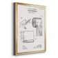 Toilet Paper Patent I - Modern Framed Canvas Print