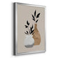 Simple Bud Vases I - Modern Framed Canvas Print